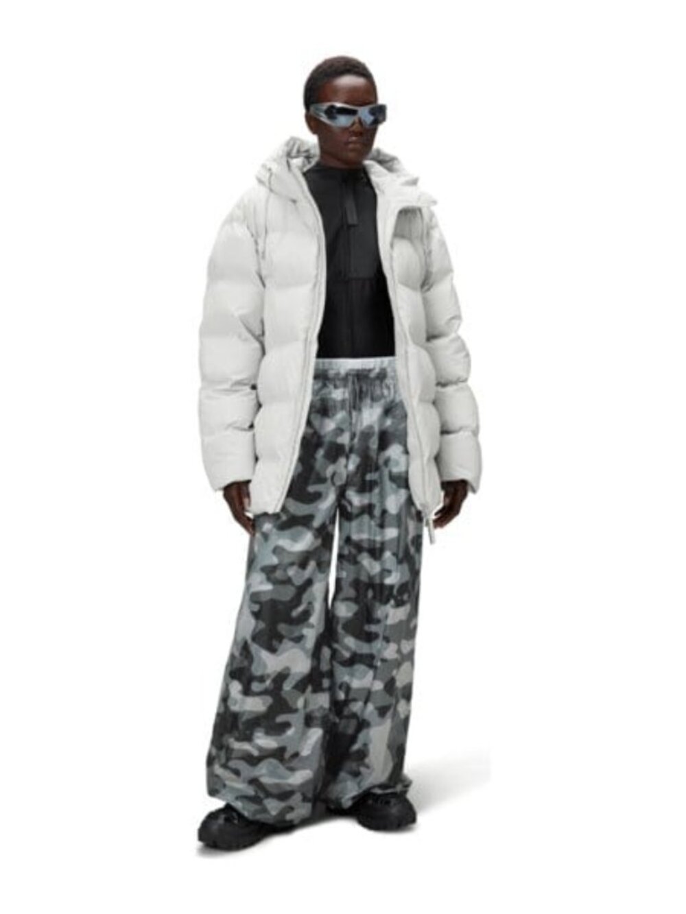 RAINS Alta Puffer Parka, Ash - Ash / S